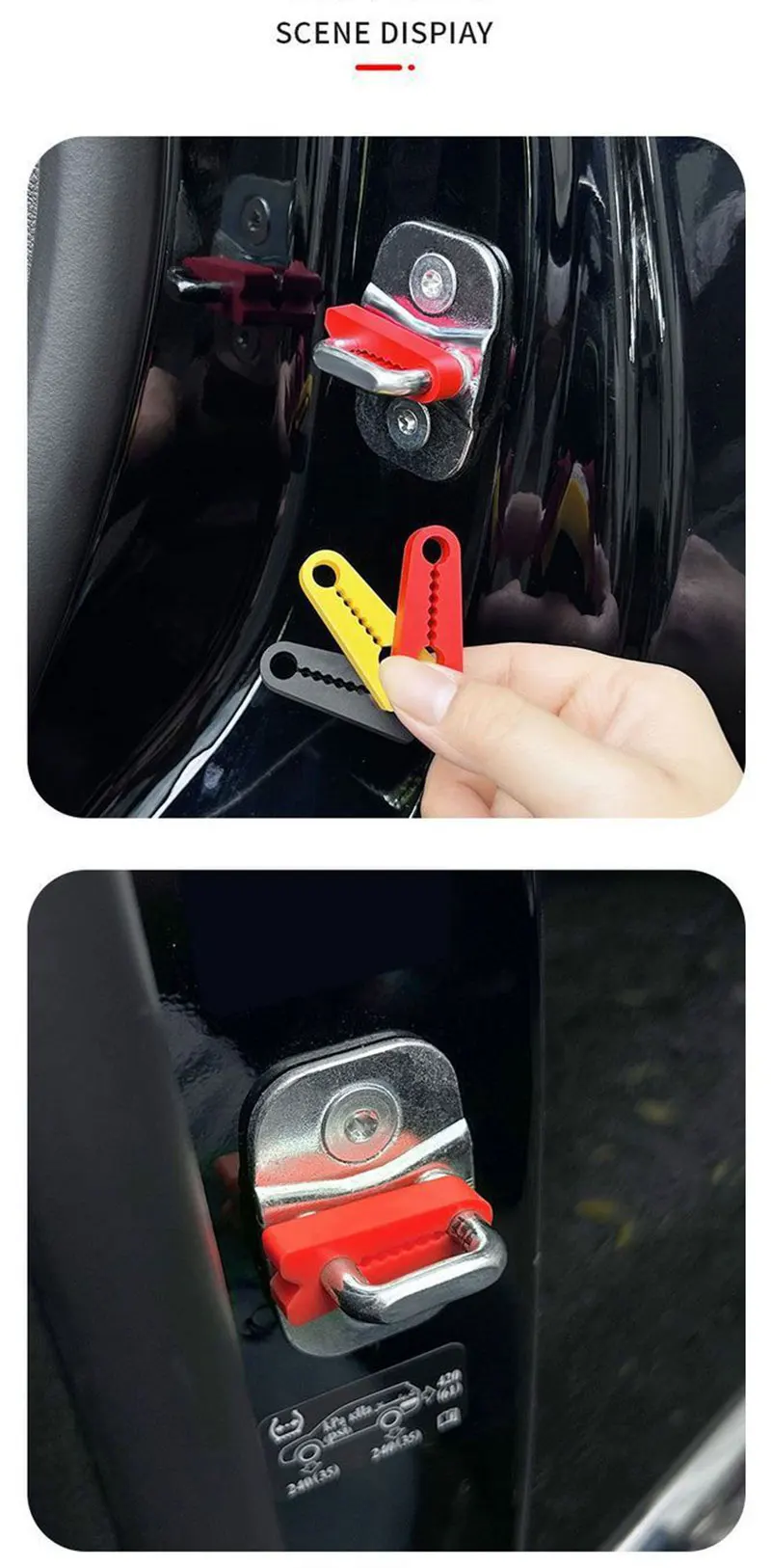 1/4pcs Car Door Shock Absorber Universal Car Door Buckle Soundproof Deadener Damper Cushion Anti-Vibration Buffer Pad 2026 New