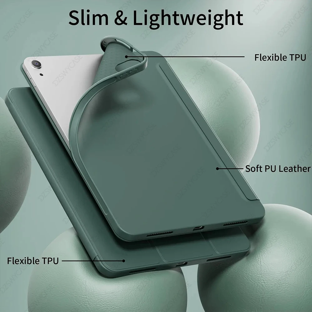 Silicone Case For iPad 10th 10.9 A16 11, Air 10.9 11 M2 M3 M4, 10.2 7/8/9th 9.7 5/6th, Pro 11 M4 M5 Protective Cover