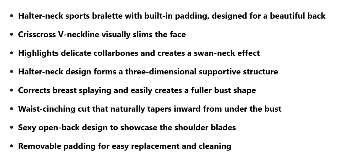 Women's Sexy V-Neck Fitness Bra Nude Sports Bra Hanging Neck Yoga Suit Vest Comfortable Breathable Gym Top for Active Wear