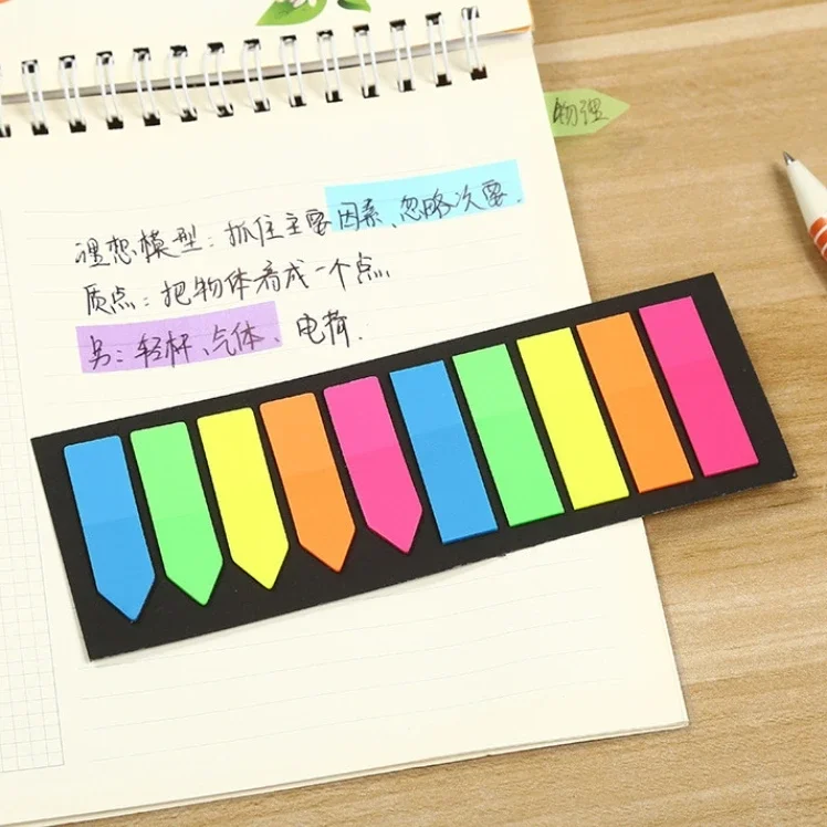 200 sheets Posted it Transparent Sticky Note Notebook Memo Pad Clear Sticky Notes Index Tabs Bookmark Stationery Office Supplies