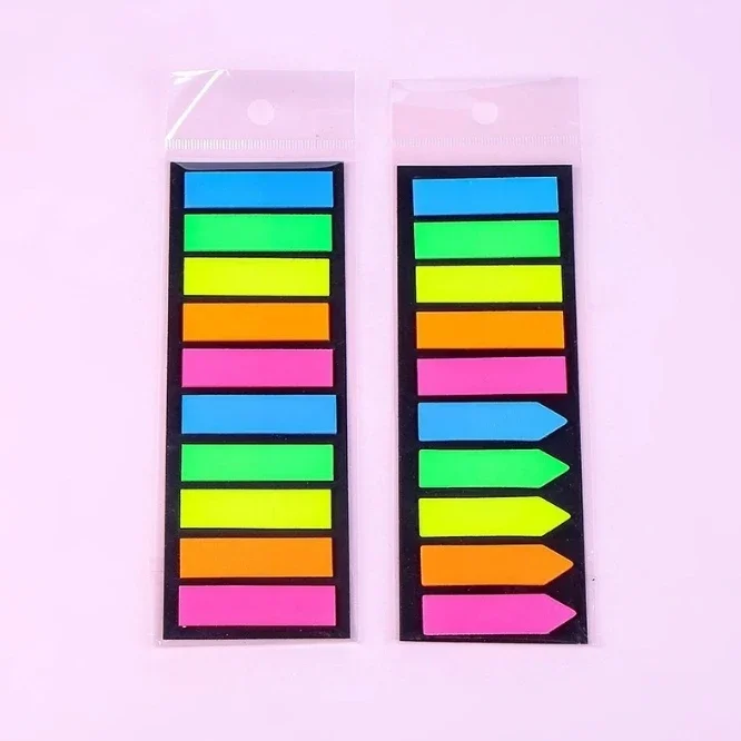200 sheets Posted it Transparent Sticky Note Notebook Memo Pad Clear Sticky Notes Index Tabs Bookmark Stationery Office Supplies