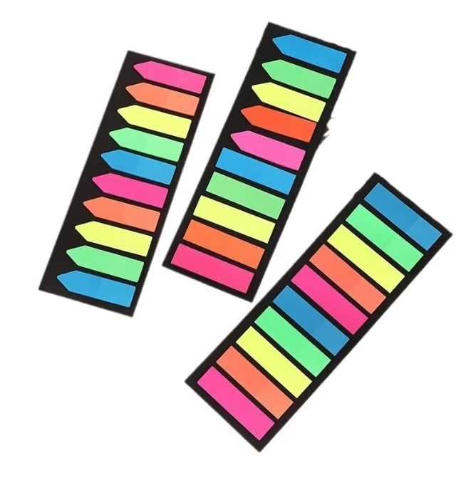 200 sheets Posted it Transparent Sticky Note Notebook Memo Pad Clear Sticky Notes Index Tabs Bookmark Stationery Office Supplies