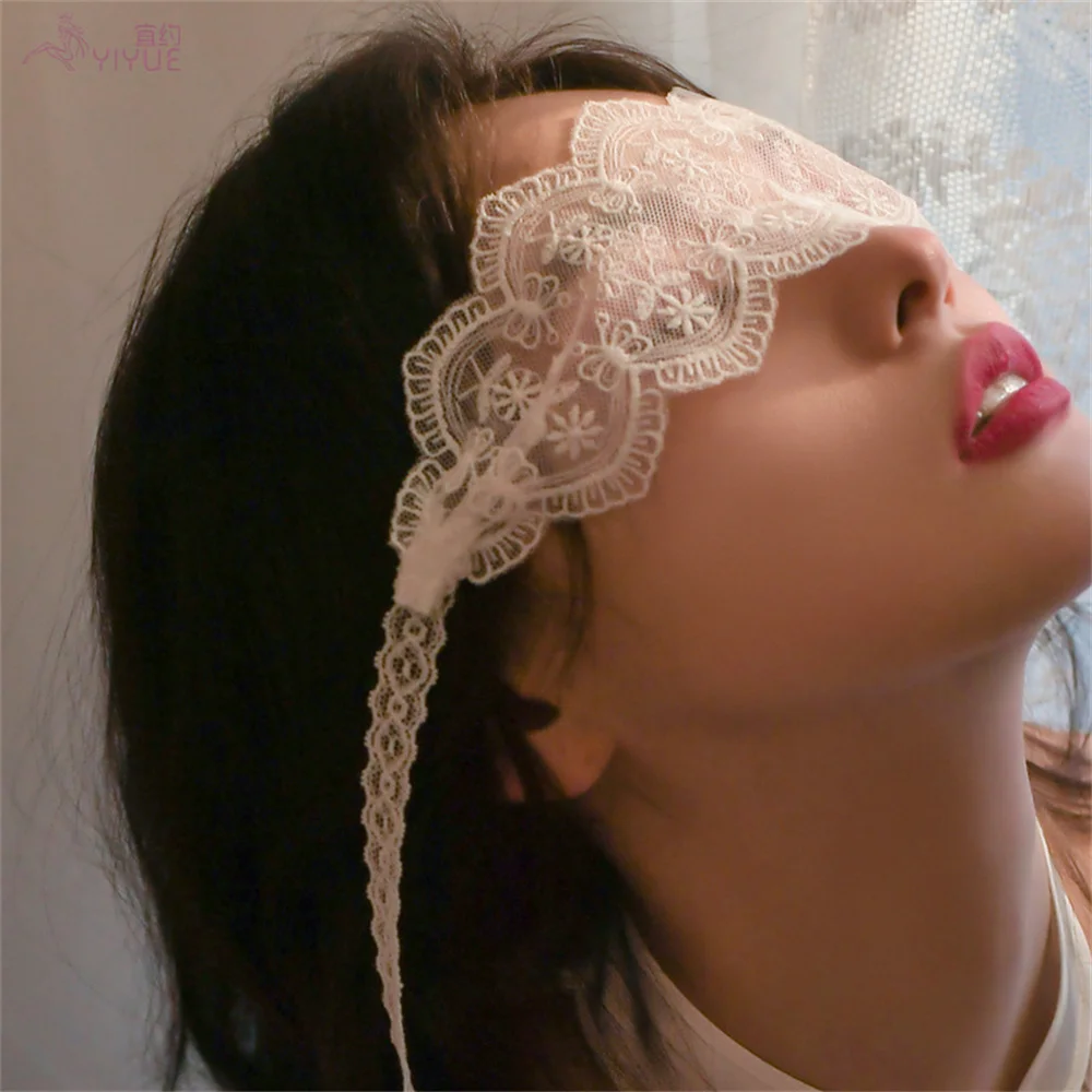 Lace Black Eye Mask For Female Women Prom Sexy Eye Cover Hollow Out Blindfolded Patch Cosplay Costumes Accessories Bandage Strap