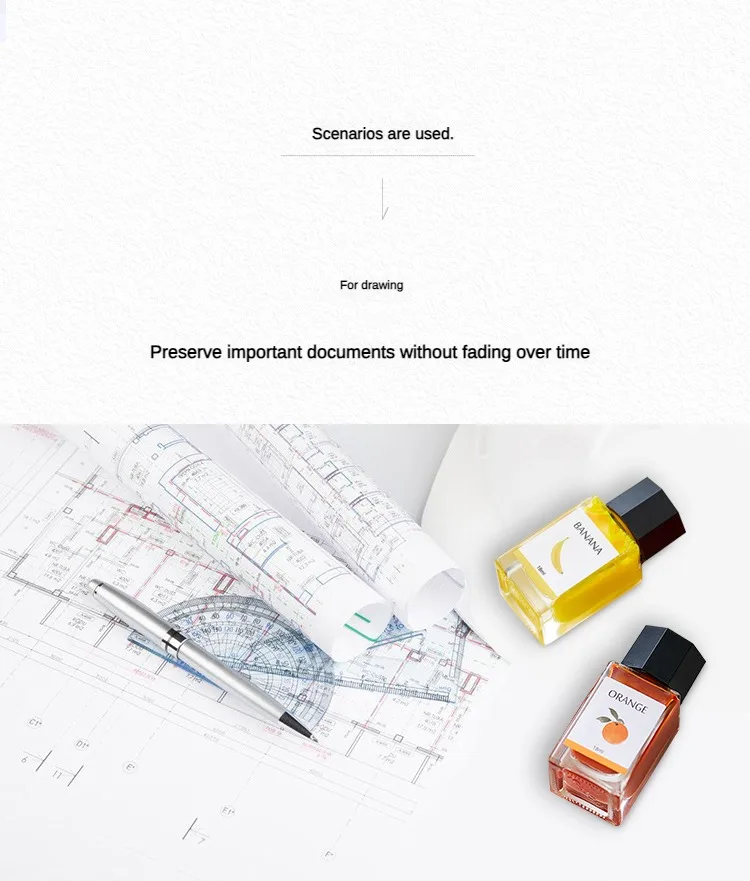 Tramol 30 Colors 18ml Color Ink Cartridge Refill Fountain Pen Glass Bottled Ink Supplies Office School Stationery PK JINHAO