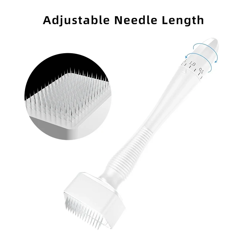 New 140A Adjustable Microneedle Derma Stamp 140 Pins Needles Derma Stamp Skin Care Home Use For Face Beauty Personal Care