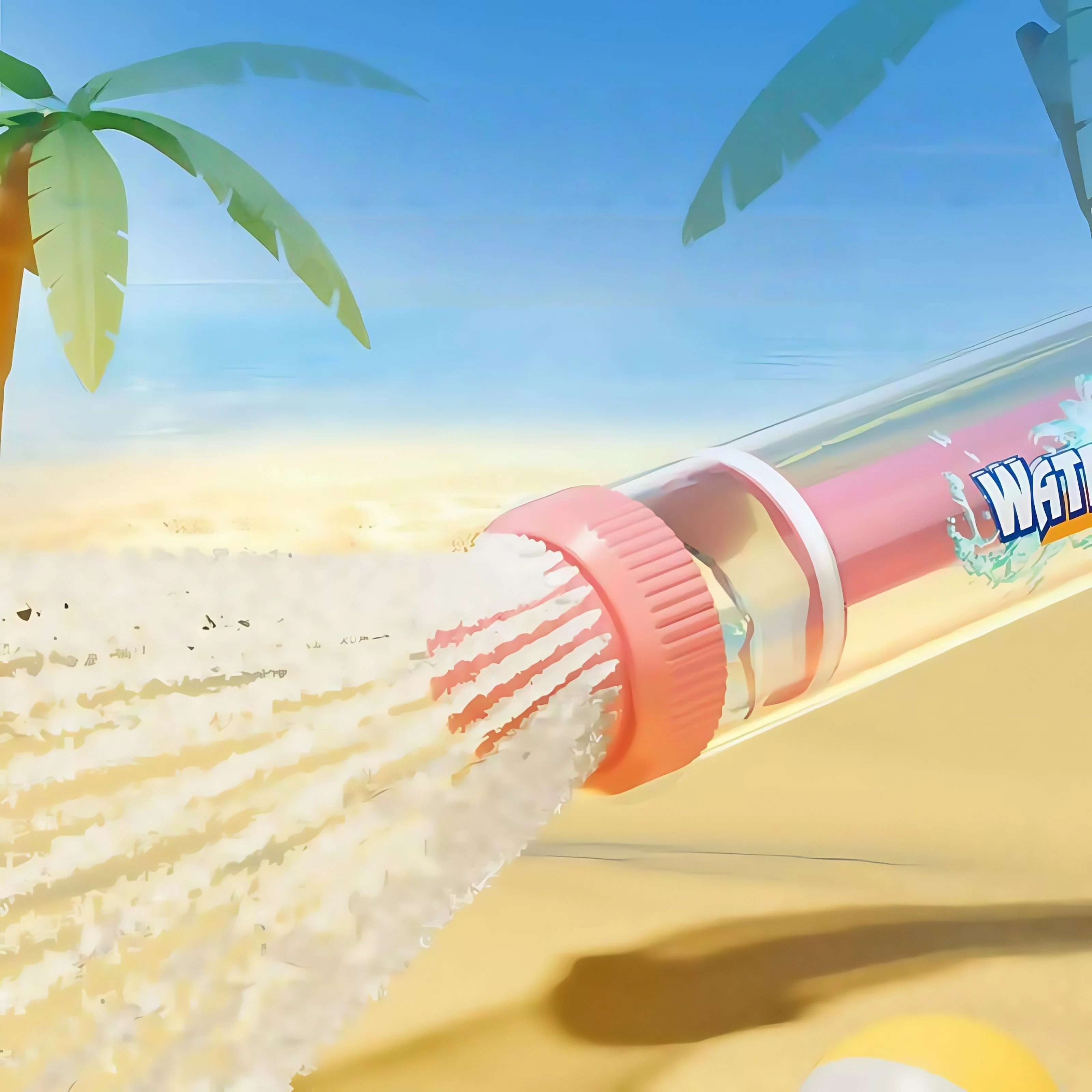 Water Gun, Water God Tool Beach Small Water Spray Pulling Water Gun Children Drifting Play Gift Toy