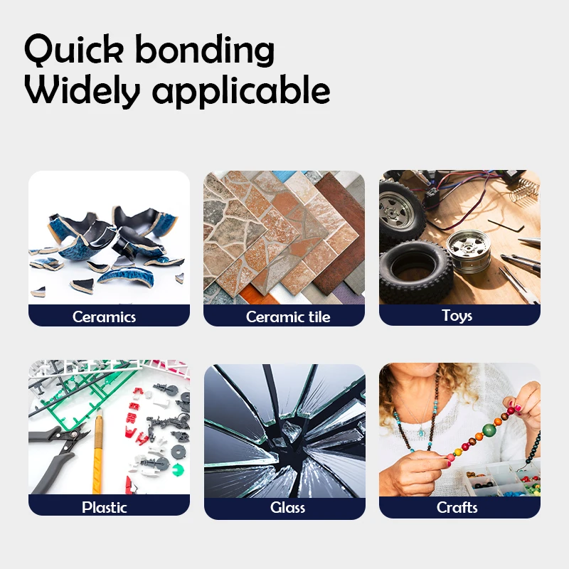 Deli 502 Super Glue Professional Strong Fast Instant Adhesive Cyanoacrylate Hardware Metal Cars Wood Craft Hobby Seconds Bond