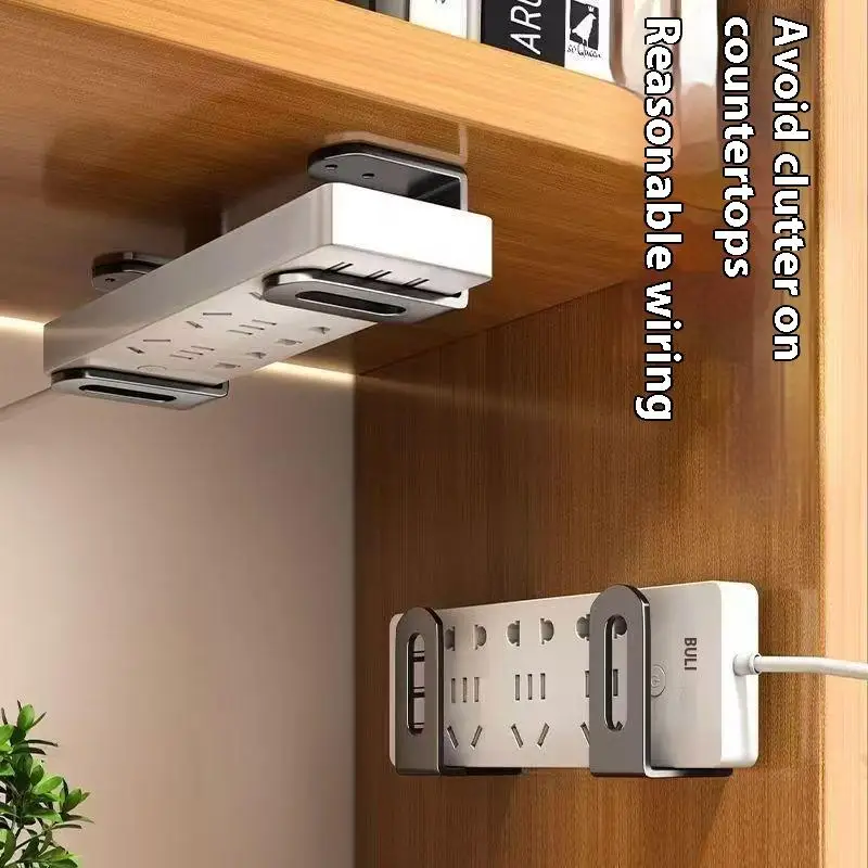 2pcs Home Router Storage Box Wall Artifact Set-top Box Wall-mounted Fixture Support Bracket Wifi Placement Rack For Living Room