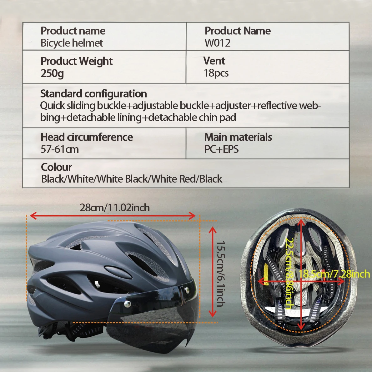 PJT Lightweight Breathable Bicycle Helmet With Magnetic Attraction Goggles Lens Bike Helmet Free Switching Adult Cycling Helmet