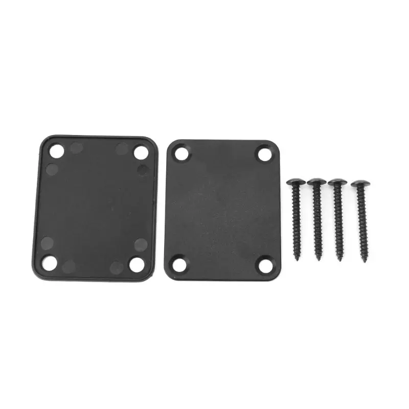 1 Set Electric Guitar Neck Plate Fix Tele Guitar Neck Joint Board 4 Screws