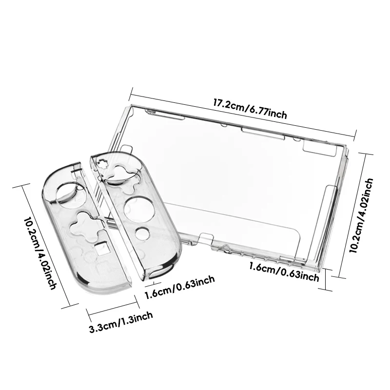 Data FrogTPU soft transparent shell protective case clear frame protector case for switch oled game console accessories