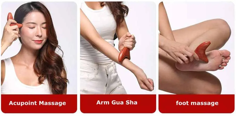 Wood Trigger Point Massage Gua Sha Tools,Professional Lymphatic Drainage Tools,Wood Therapy Massage Tools for Back Leg Hand Face