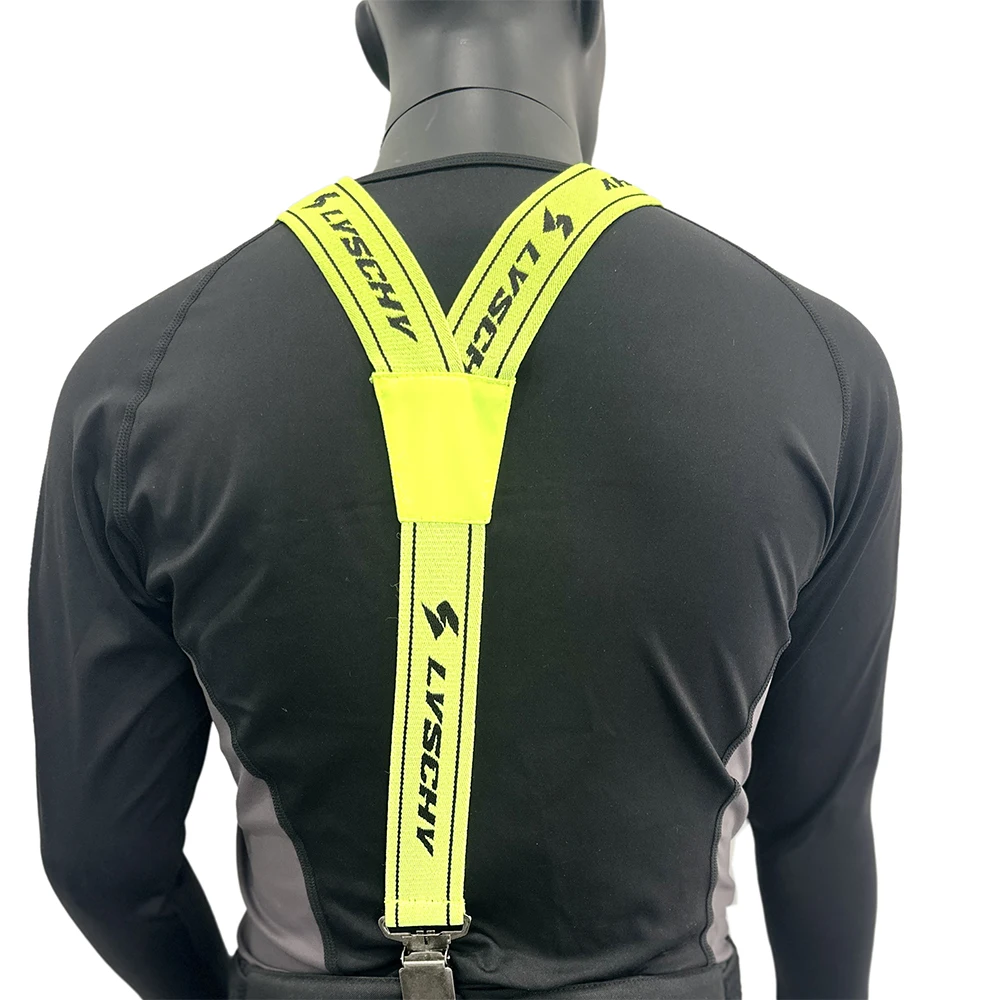 Brand New Heavy Duty Braces Pant Suspenders Adjustable Y Back Suspender Straps Motorcycle Racing Pants Snow Jet Apparel Parts L