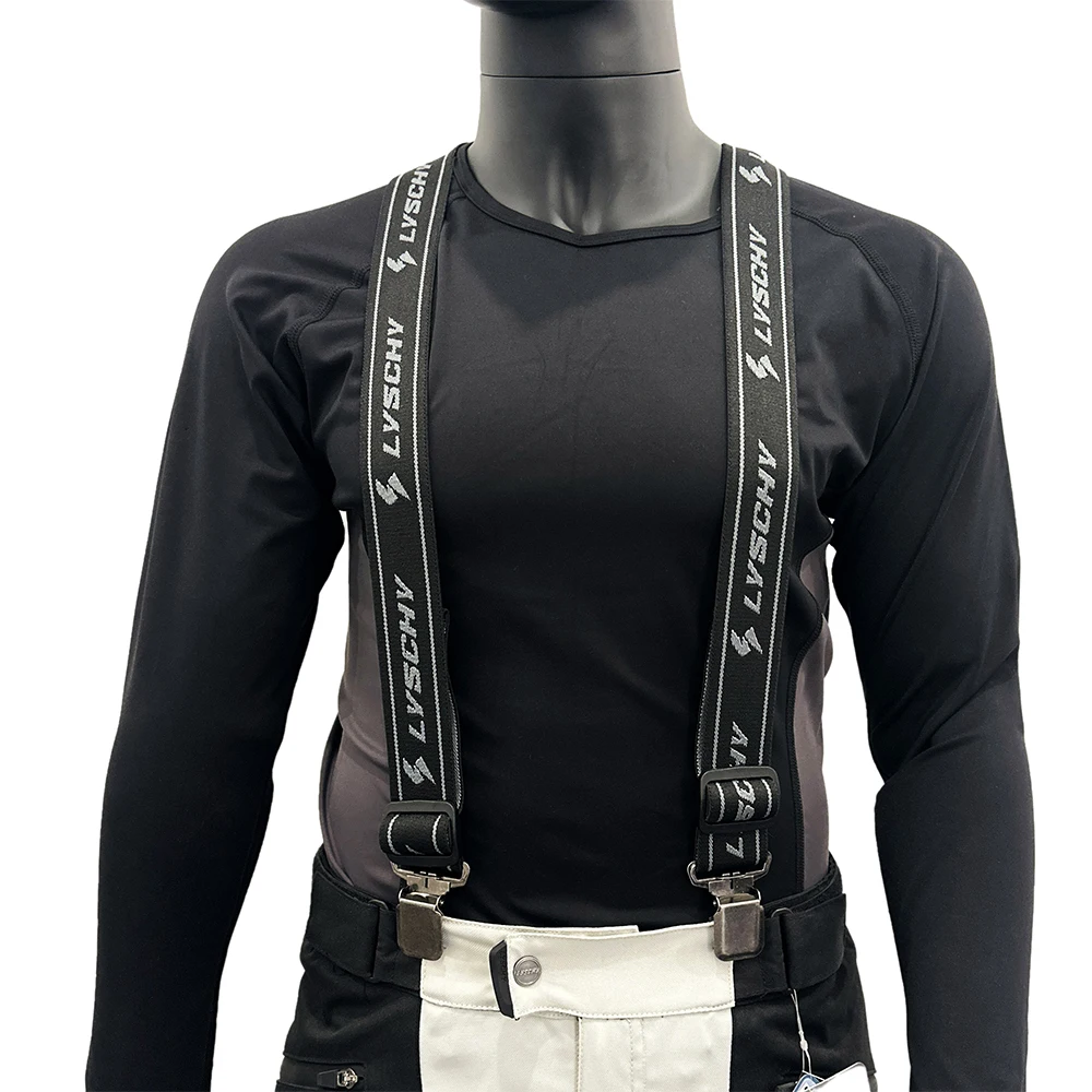 Brand New Heavy Duty Braces Pant Suspenders Adjustable Y Back Suspender Straps Motorcycle Racing Pants Snow Jet Apparel Parts L