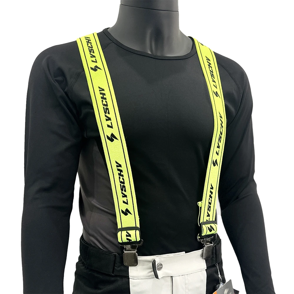 Brand New Heavy Duty Braces Pant Suspenders Adjustable Y Back Suspender Straps Motorcycle Racing Pants Snow Jet Apparel Parts L