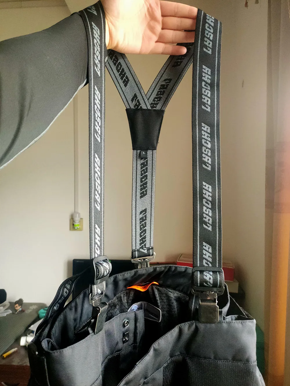 Brand New Heavy Duty Braces Pant Suspenders Adjustable Y Back Suspender Straps Motorcycle Racing Pants Snow Jet Apparel Parts L