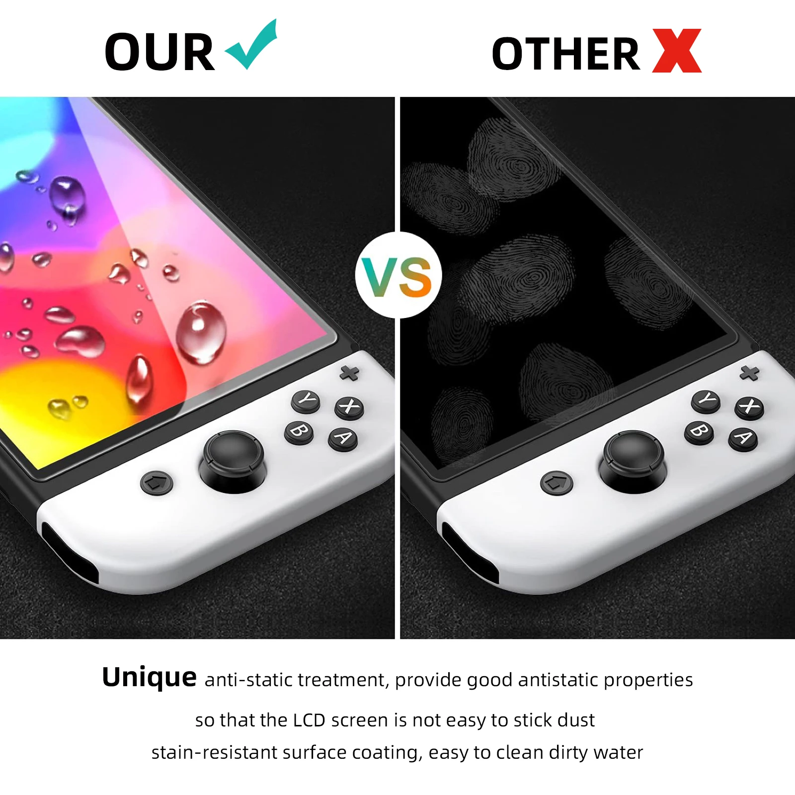 9H Tempered Glass for Nintendo Switch OLED Switch2 2 Screen Protector, HD Clear Anti-scratch Protective Glass Film Accessories