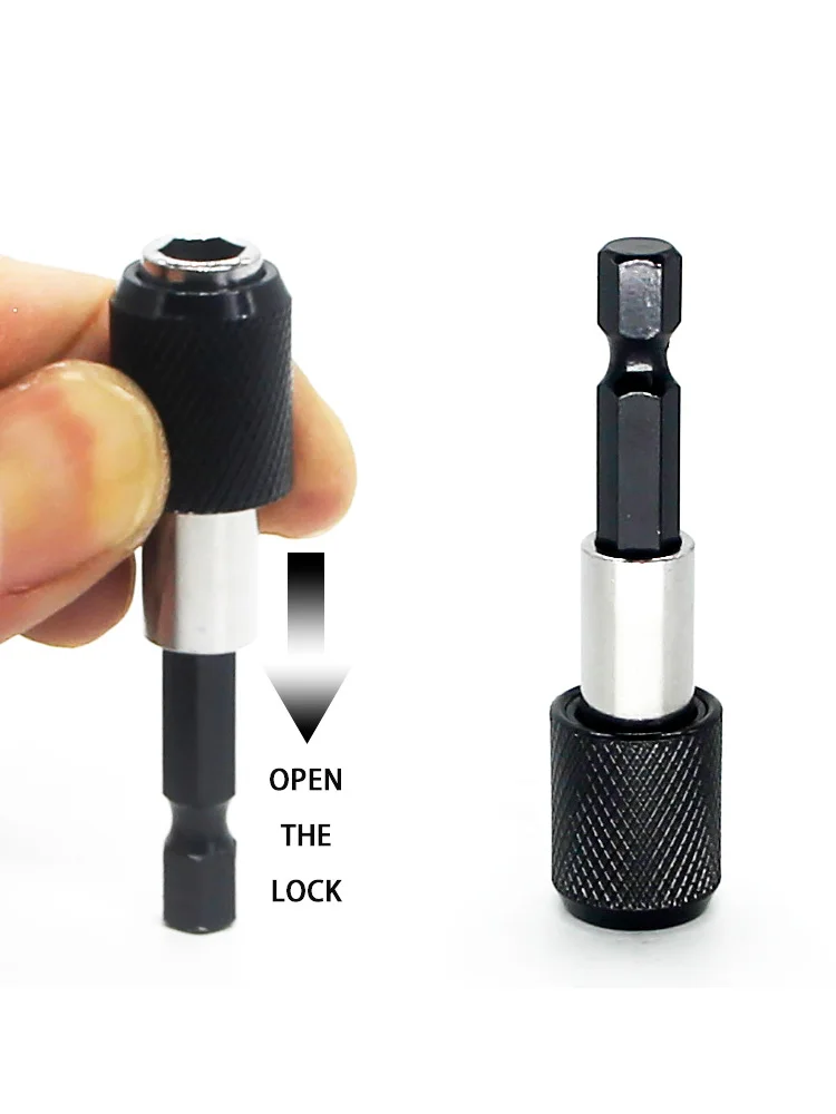 1/4 Inch Hex Shank Quick Release Screwdriver Bit Holder Extension Bar Magnetic Bit Holder Extension 60mm 100mm 150mm