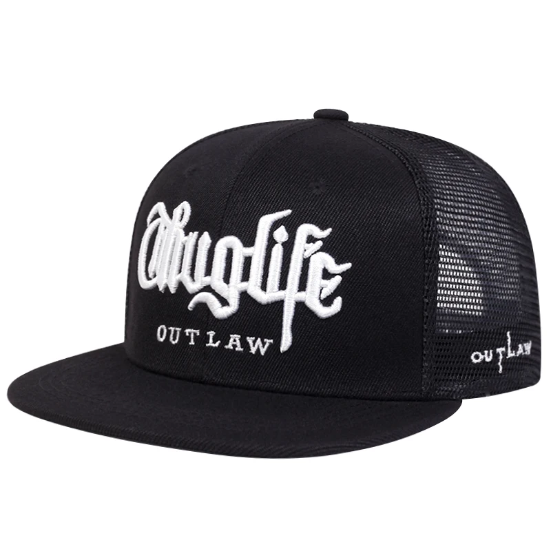 2025 Fashion Fastball CAP Thuglife Embroidery Hiphop Baseball Cap Snapback Hat Adult Outdoor Casual Sun Casual Bone Dropshipping