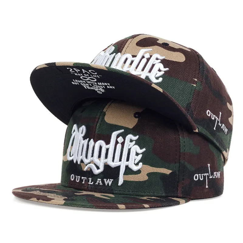 2025 Fashion Fastball CAP Thuglife Embroidery Hiphop Baseball Cap Snapback Hat Adult Outdoor Casual Sun Casual Bone Dropshipping