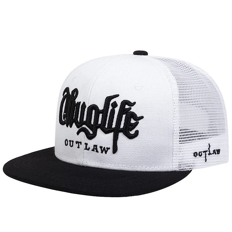 2025 Fashion Fastball CAP Thuglife Embroidery Hiphop Baseball Cap Snapback Hat Adult Outdoor Casual Sun Casual Bone Dropshipping