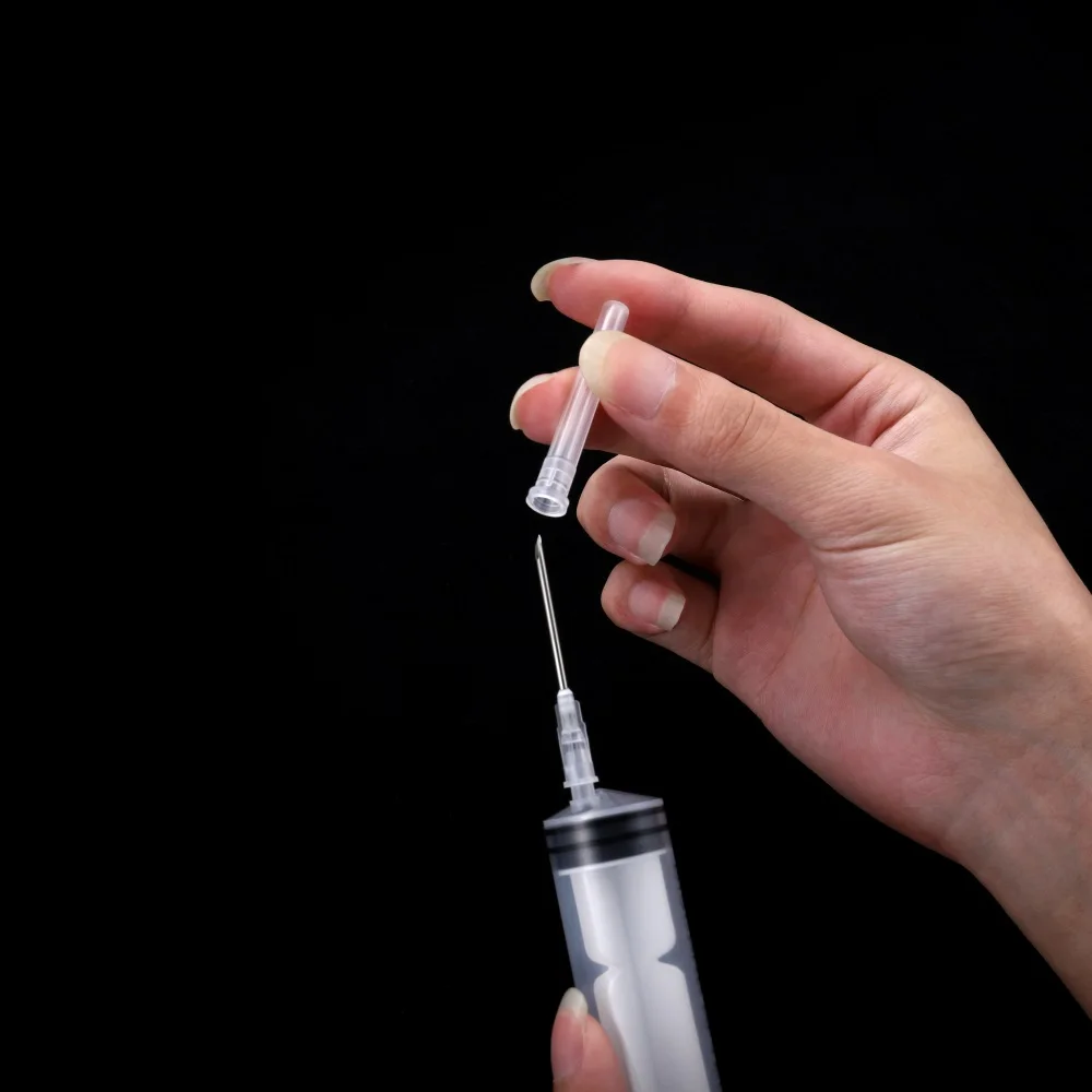 1Pcs 3-60ml Syringe Epoxy Resin Shaker with Dispense Needles for DIY Jewelry Resin Mold Charms Liquid Injection Pipette Tools