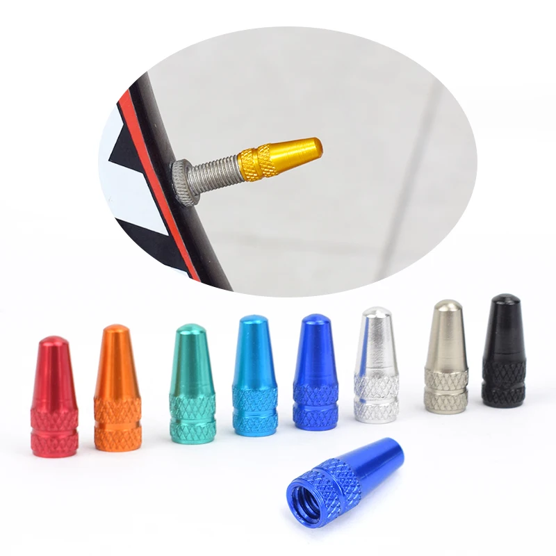 4/8pcs Aluminum Alloy Bicycle Tire FV Valve Cap MTB Road Bike Covered Protector Road MTB Tyre Dustproof Bike Presta Valve