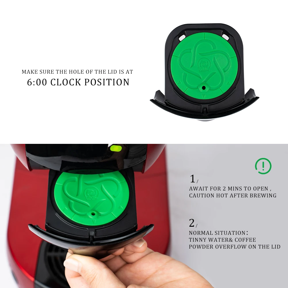 Reusable Coffee Capsule for Nescafe Dolce Gusto Genius S Plus Stainless Steel Refillable Coffee Pod Filters