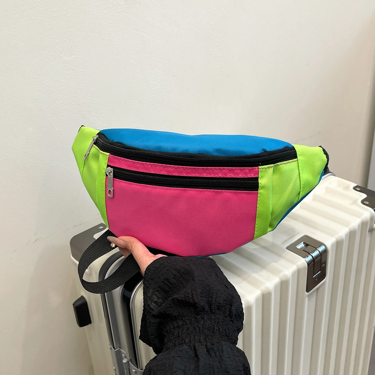 Fanny Pack Sports Festival Workout Traveling Running Large Crossbody Casual Hands-Free Wallets Waist Pack Phone Bag