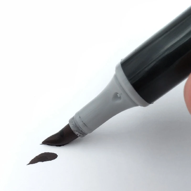 Finecolour 8 Colors Double-headed Soft Brush Professional Sketch Alcohol Based Ink Gray Series Art Markers EF102