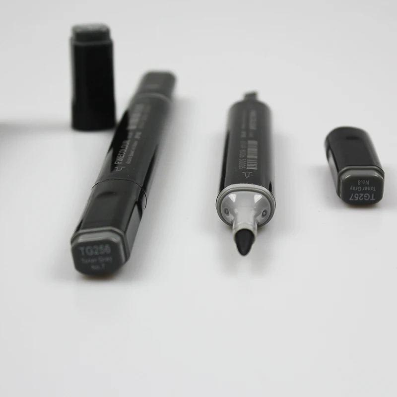 Finecolour 8 Colors Double-headed Soft Brush Professional Sketch Alcohol Based Ink Gray Series Art Markers EF102
