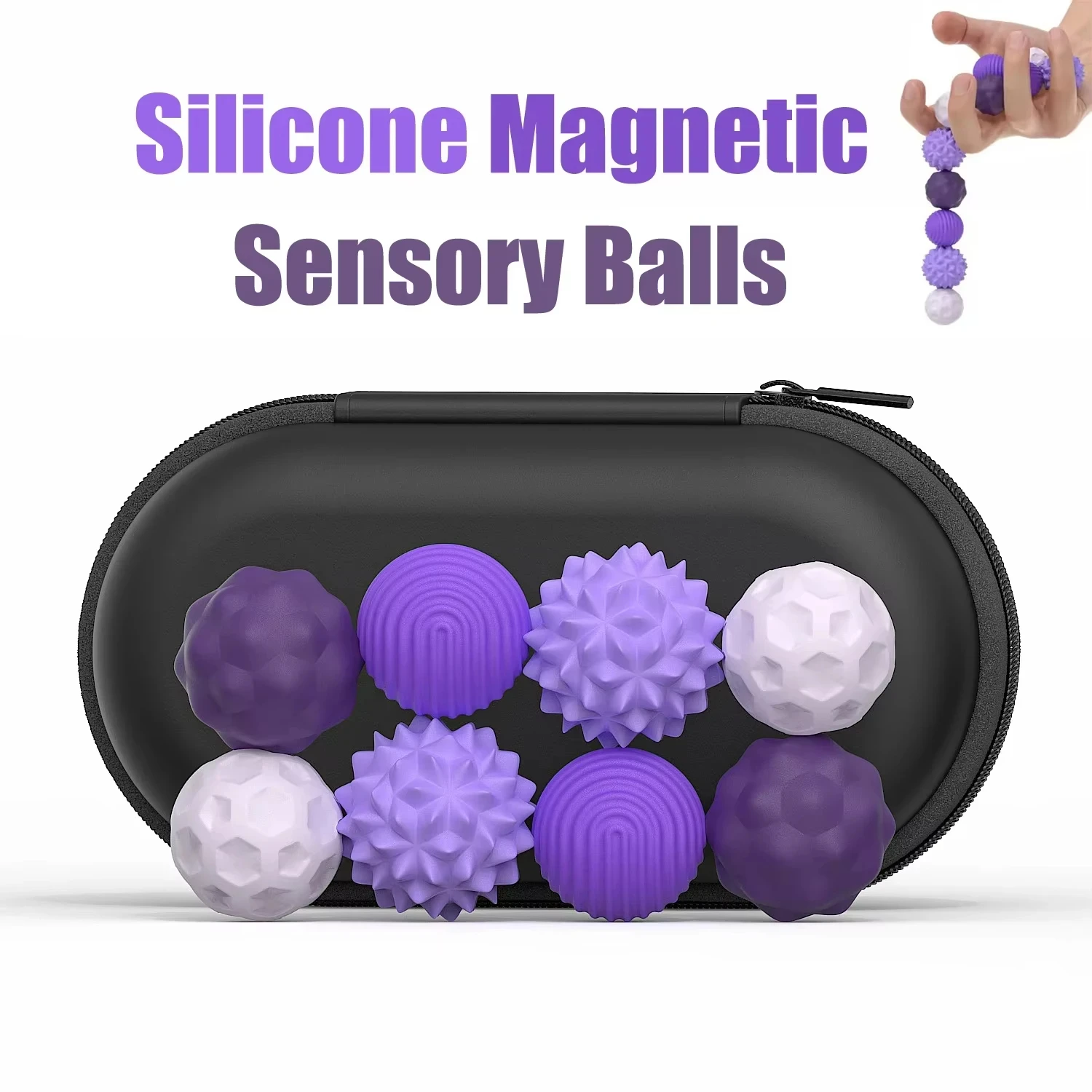4/8pcs Magnetic Toy EDC Anti Stress Relief Toys Fidgeting Antistress Anxiety Sensory Toy Magnet Balls for Adult Kids Autism ADHD