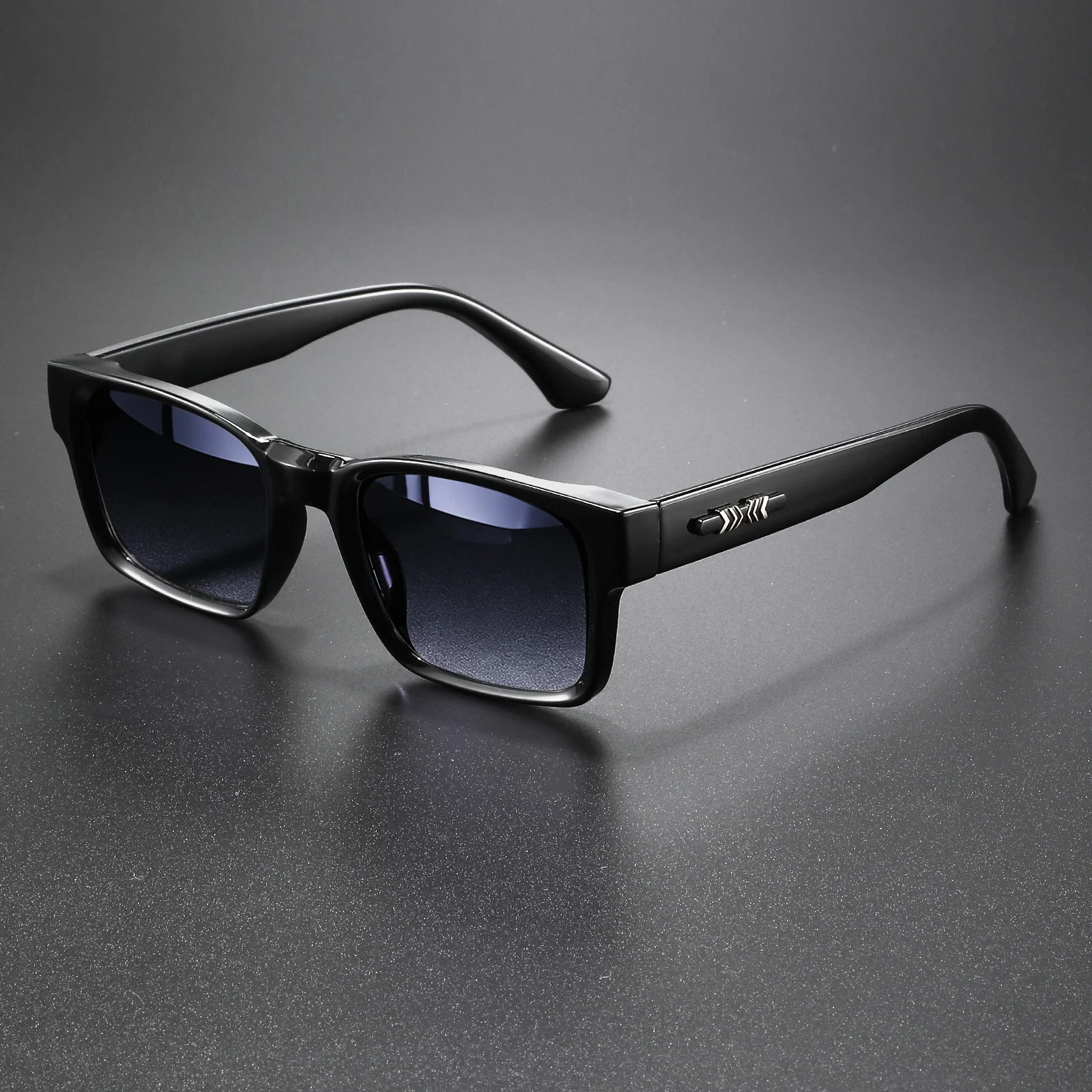 Retro Punk Fashion Sunglasses - Square Protective Frame, UV400 Unisex for Outdoor Adventures & Casual Style