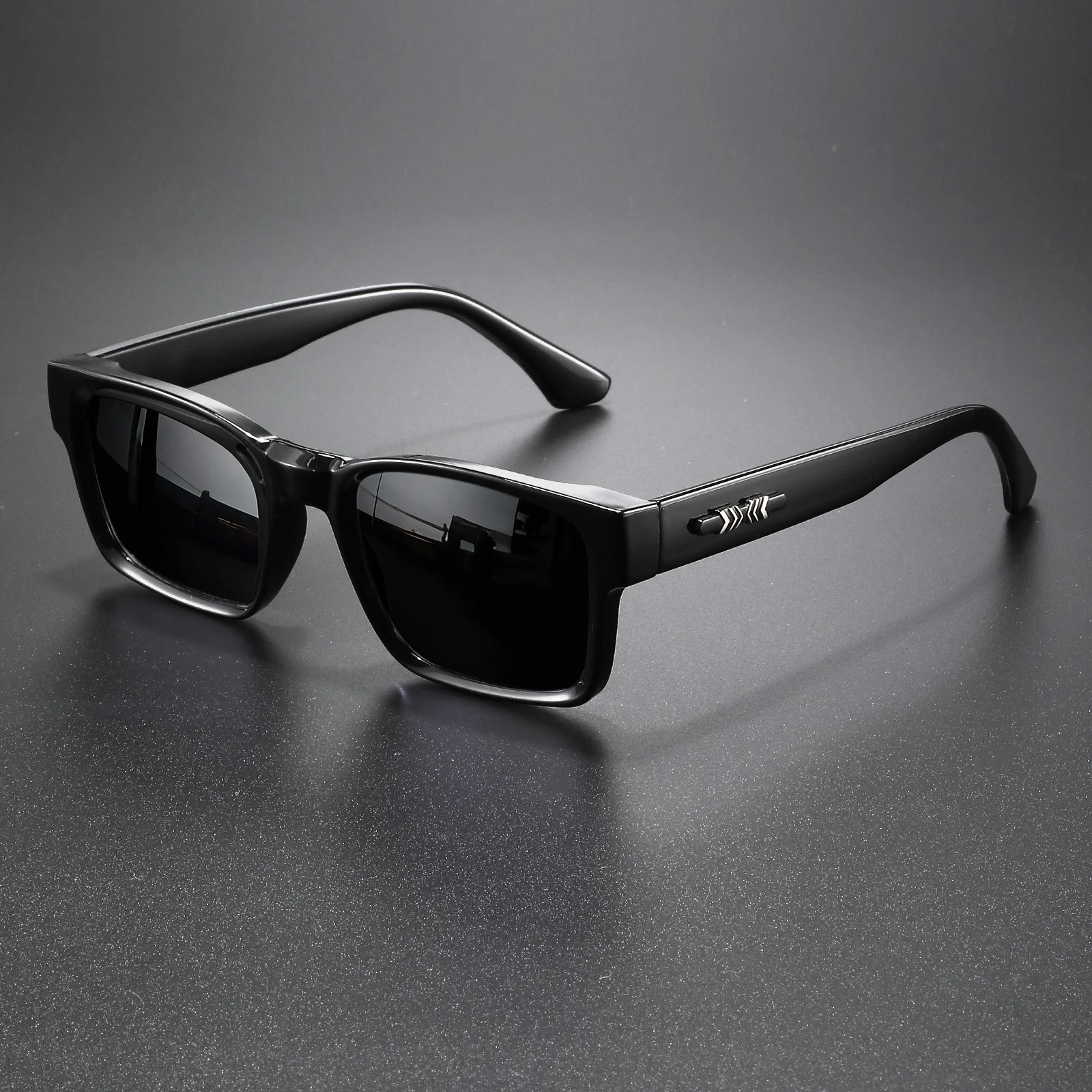 Retro Punk Fashion Sunglasses - Square Protective Frame, UV400 Unisex for Outdoor Adventures & Casual Style