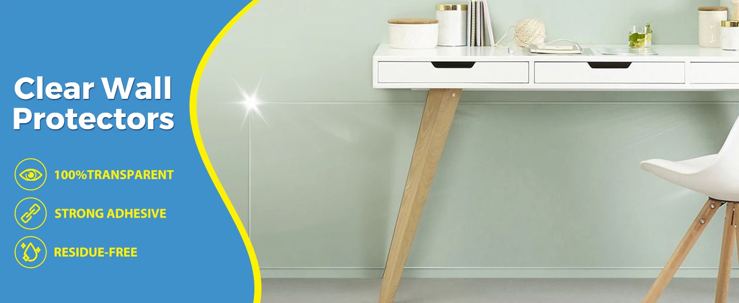 1 Roll of Transparent Waterproof Anti Fouling Electrostatic Adsorption Wall Sticker for Kitchen Living Room and Household Use