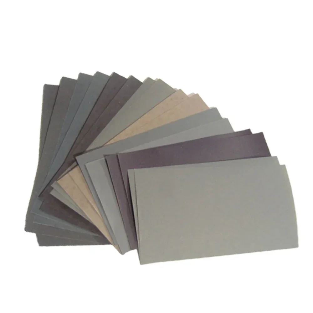 15Pcs/Set Automotive Sandpaper 400 600 3000 800 1000 1200 1500 2000 2500 Grit Sand Paper Water/Dry Sanding Paper Abrasive Tools