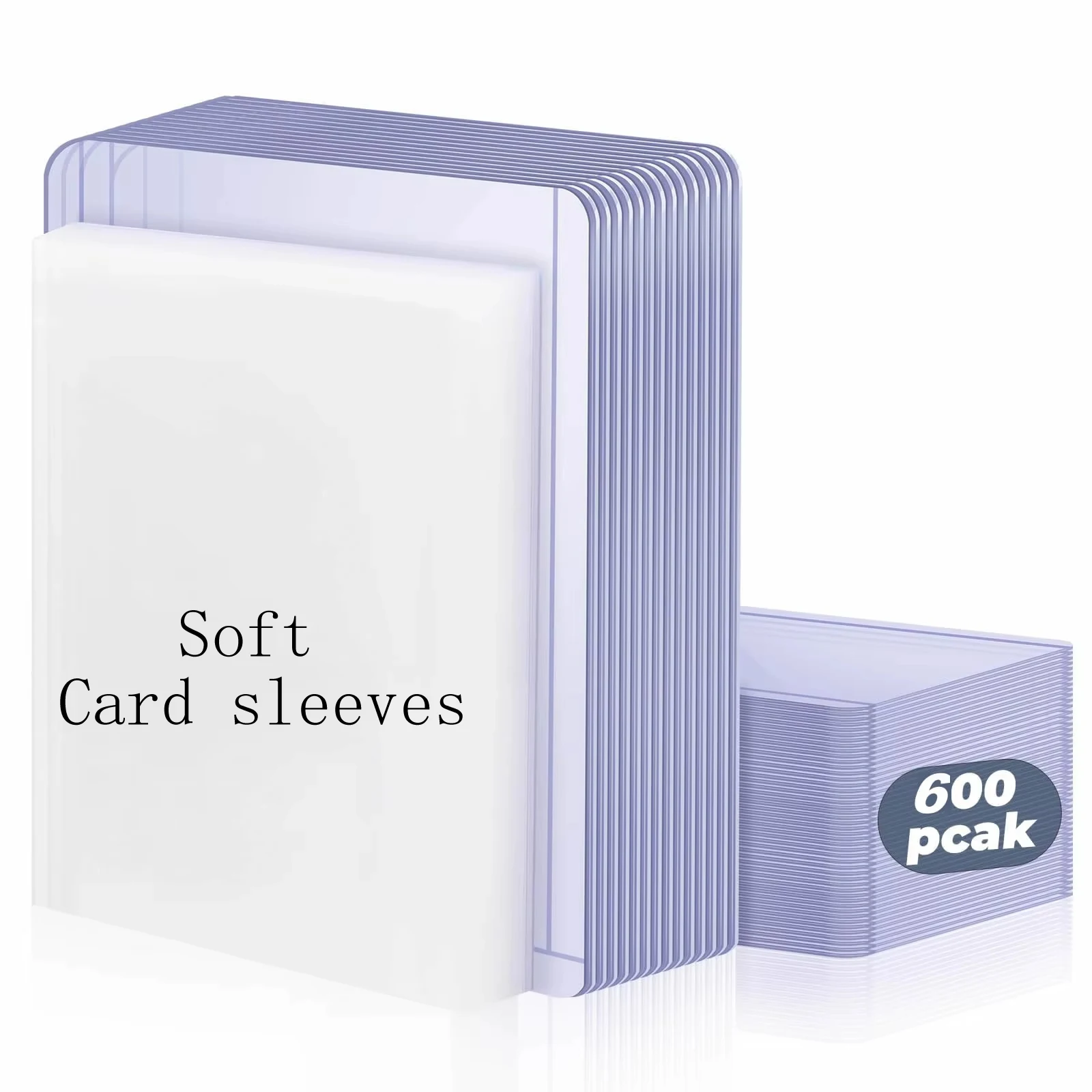 100-600pcs Card Sleeves Hard Soft Card Holder Covered With Protective Filmclear Trading Protectors For Football Sports Game Card