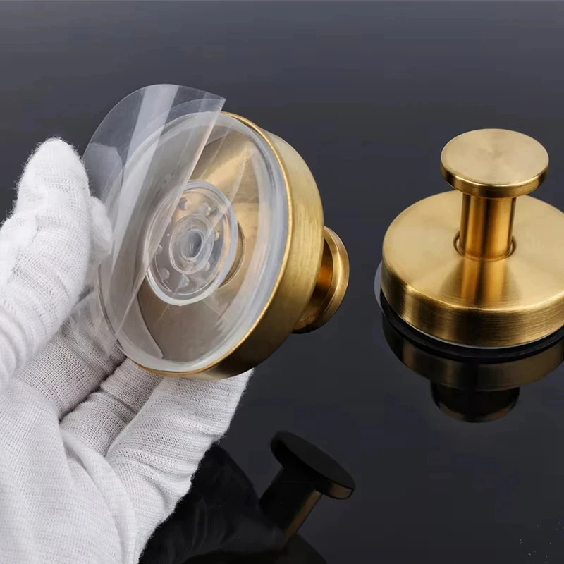 Reusable Stainless Steel Suction Cup Hook Waterproof Wall Mount Hooks Punch-free Kitchen Bathroom Wall Hanger Towel Clothes