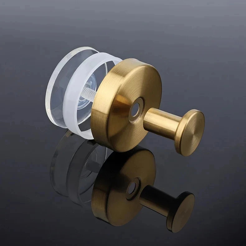 Reusable Stainless Steel Suction Cup Hook Waterproof Wall Mount Hooks Punch-free Kitchen Bathroom Wall Hanger Towel Clothes