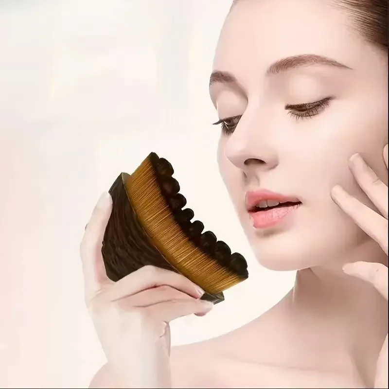 1PC Lymphatic Drainage Brush for Face & Body, Ergonomic Massager Tool, Fits Skin Contours, Detox & Relaxation