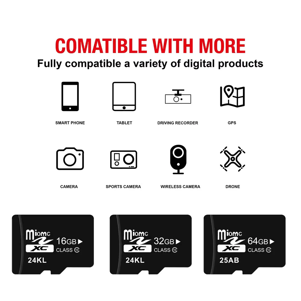 10 Categories High-speed Memory card 4GB 8GB 16GB 32GB 64GB 128GB sd card Mini TF card is used to monitor the drone tachograph