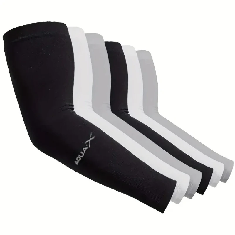 3 Pairs Breathable Sun Protection Sleeves UV Protective Arm Covers Uses for Sports Driving Outdoor Adventures Shield