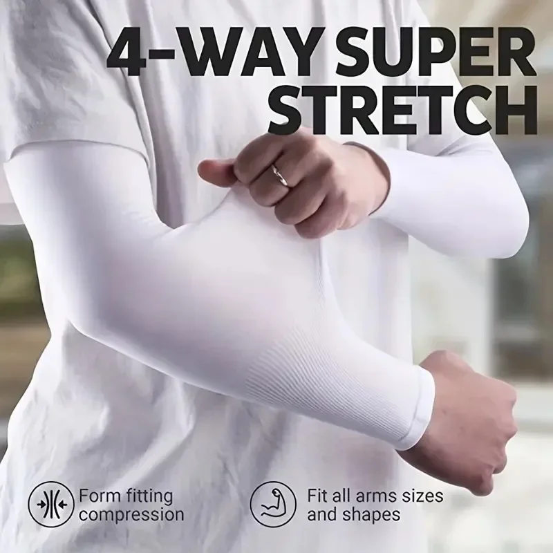3 Pairs Breathable Sun Protection Sleeves UV Protective Arm Covers Uses for Sports Driving Outdoor Adventures Shield