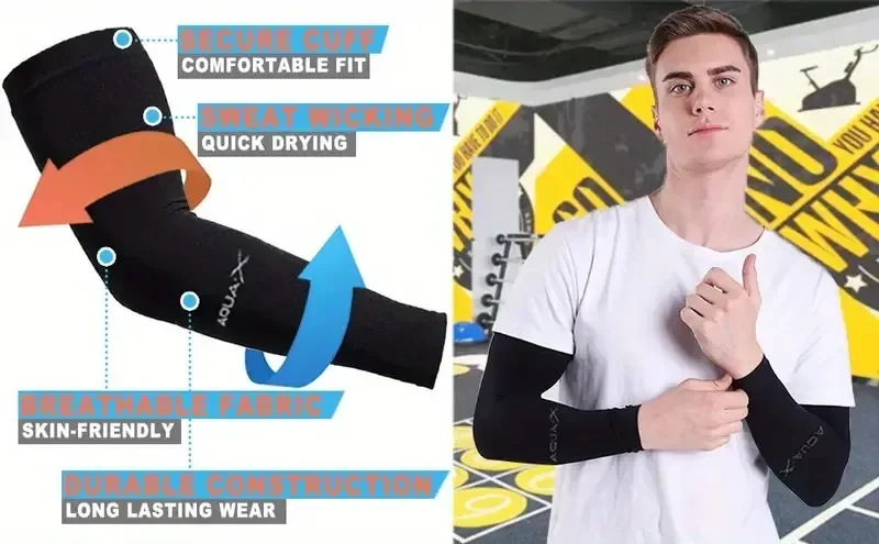 3 Pairs Breathable Sun Protection Sleeves UV Protective Arm Covers Uses for Sports Driving Outdoor Adventures Shield
