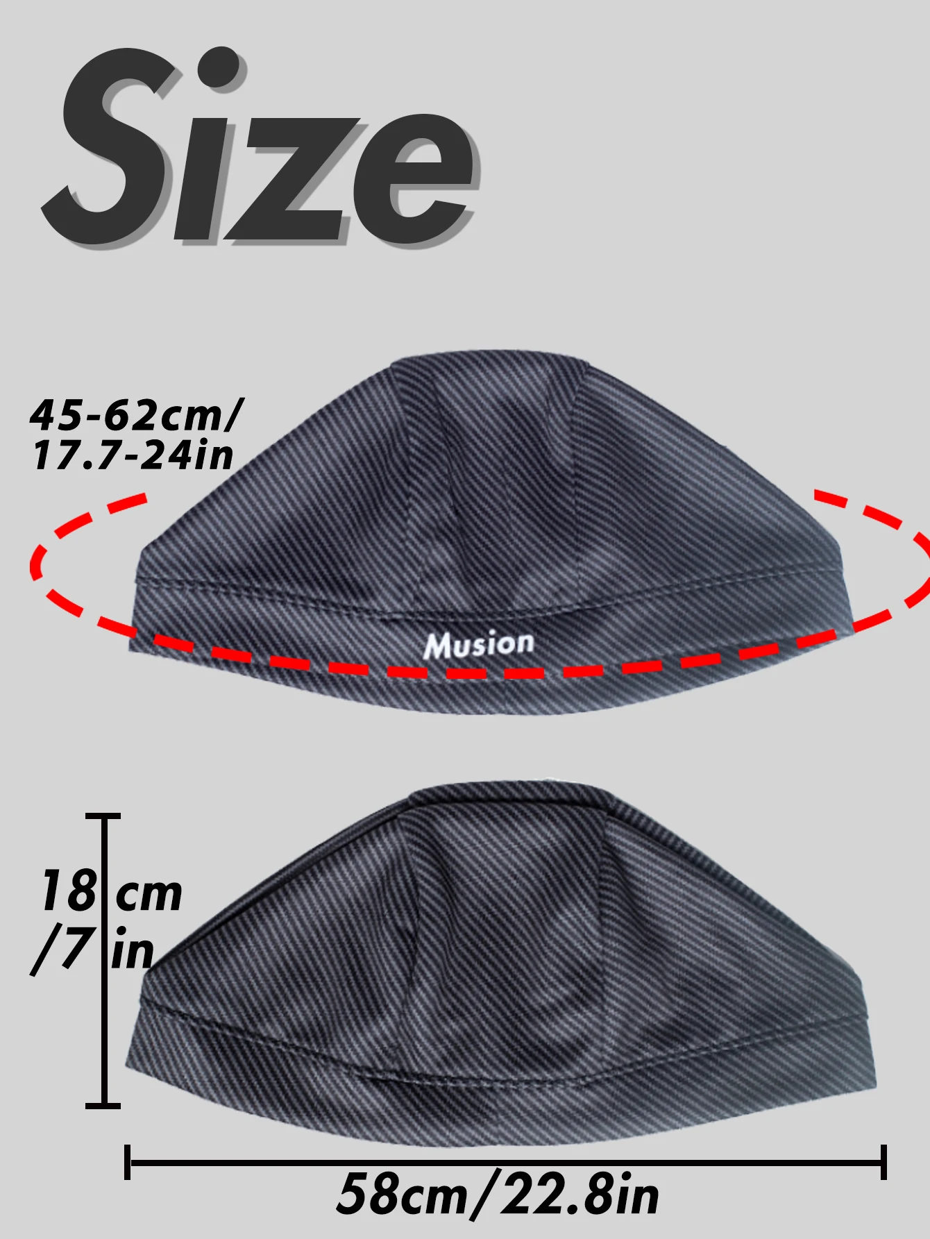 Musion Original Design Motorcycle Head Cover Helmet Cap Moisture Wicking Dry Fit Skull CapHelmet Inner Helmet for Cycling