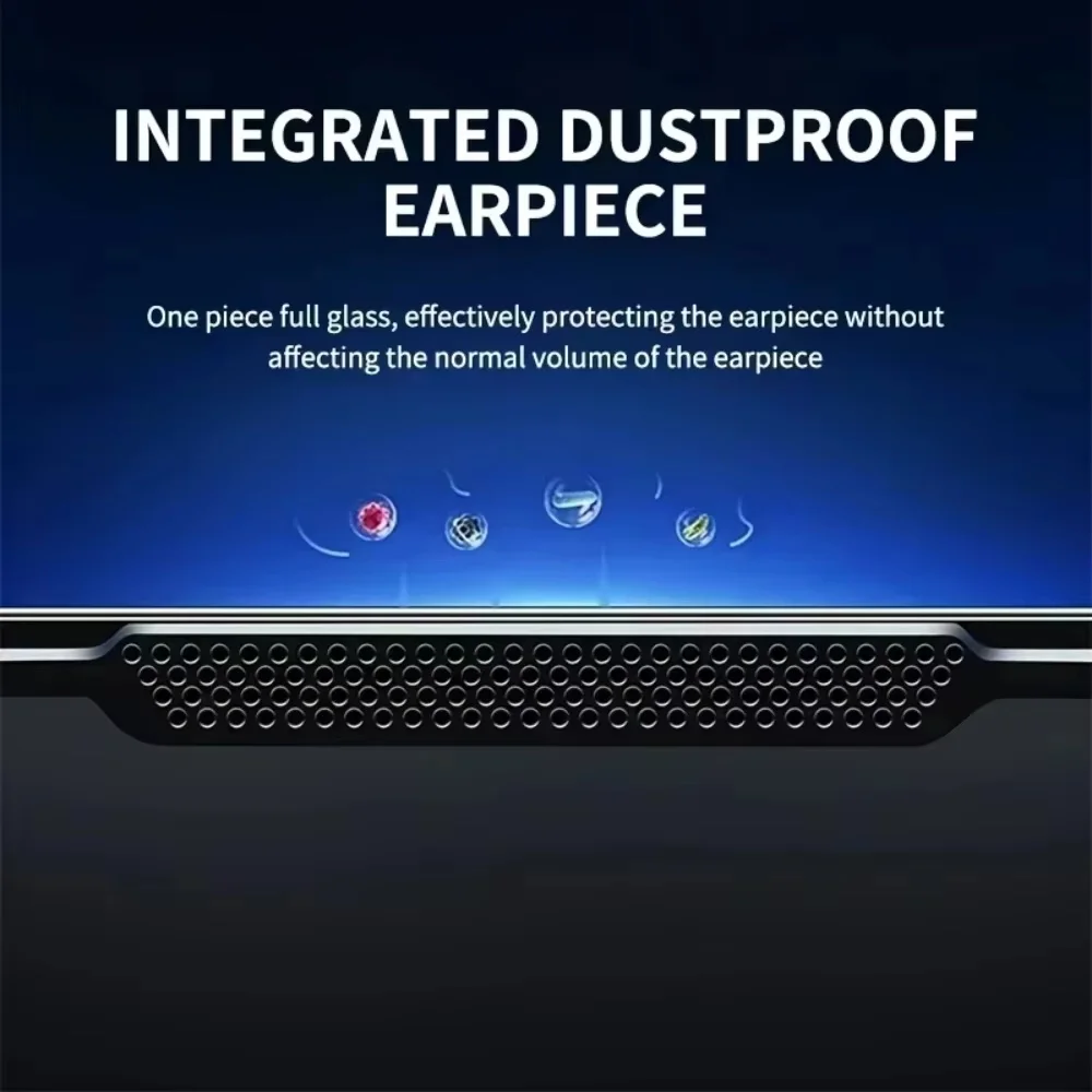 5PCS Easy Install HD Screen Protector For iPhone 17 16 13 Pro Max 11 15 14 16e 12 Mini XR X Xs 7 8 Plus Air Tempered Glass