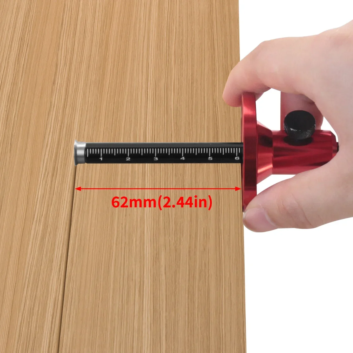 Woodworking Scriber Marking Tool with MM & Inch Scale, Precision Parallel Line Drawer for Mortise Layout Wood Measuring