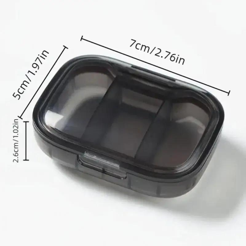 1/2/3Pcs Mini Medicine Pills Box Drug Storage Box Pills Dispenser Pill Organizer Tablet Pillbox Case Container Portable