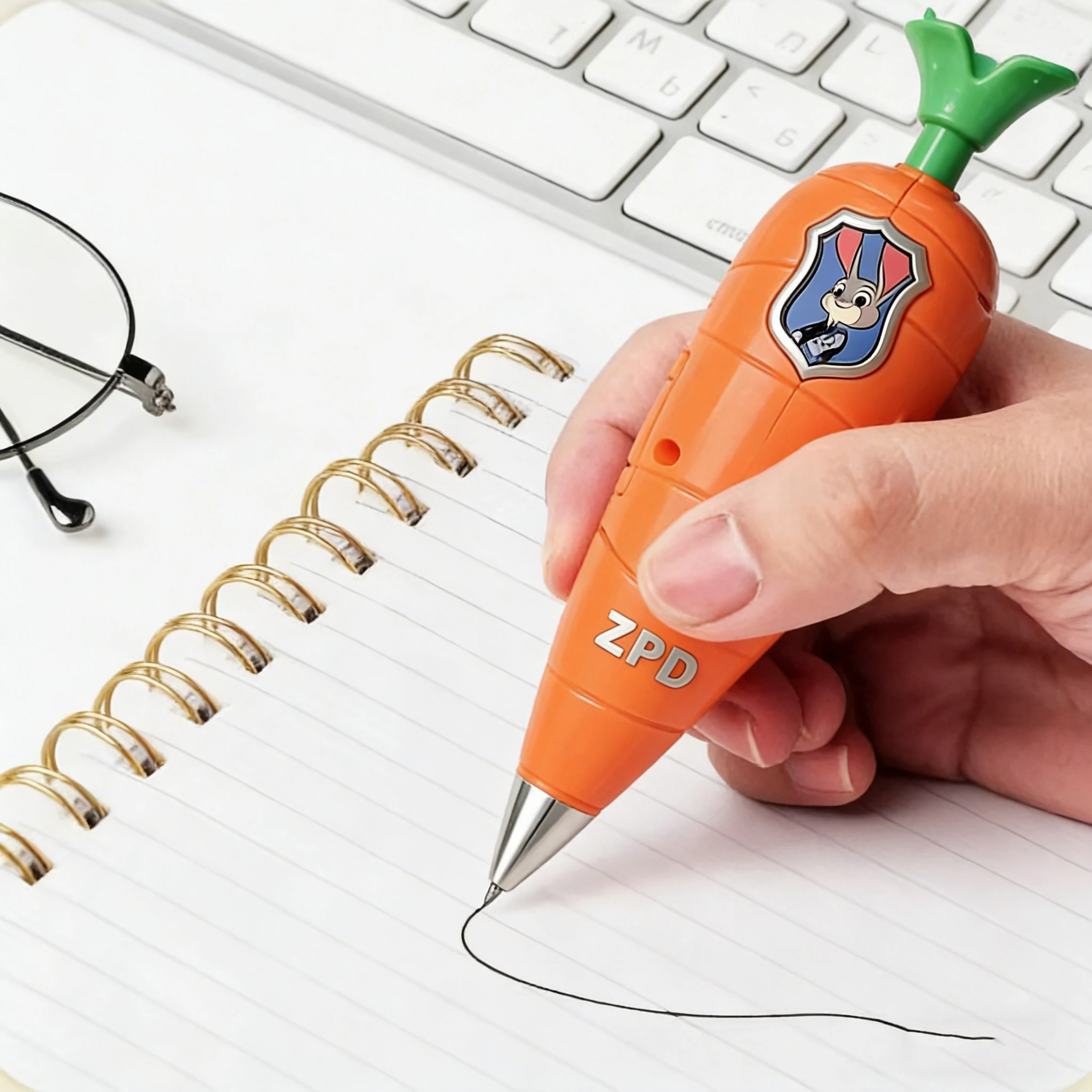 NEW Carrot Recorder Pen | for Kids | 60s Mini Recorder | 2-in-1 Gel Pen Stationery-----