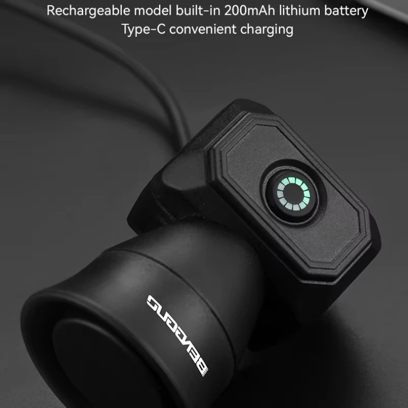 Bicycle Horn Mountain Bike Mini USB Charging/Battery Waterproof Electronic Bike Bell Riding Equipment